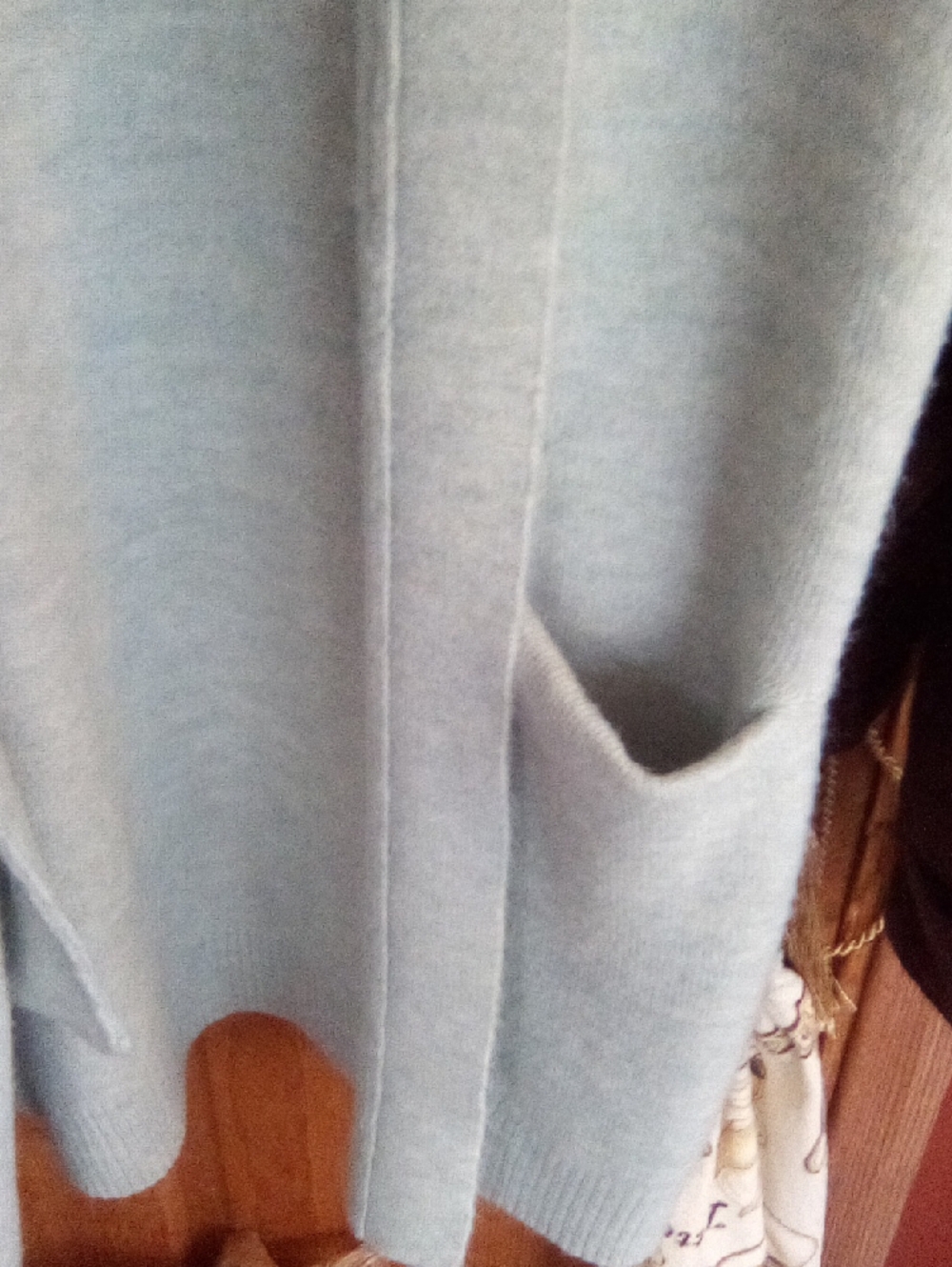 Lucky Brand Soft Light Blue Open-Front Cardigan - Picture 4 of 8